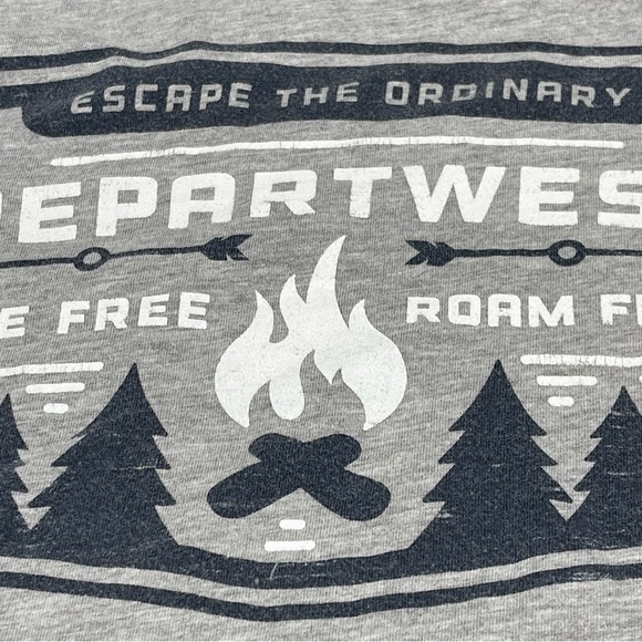 Buckle Dept West Raglan Tee Shirt Long Sleeve Outdoor Camping Comfy Lounge Med - Picture 9 of 12